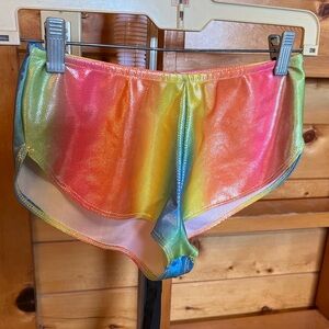 Colorful Metallic micro Shorts